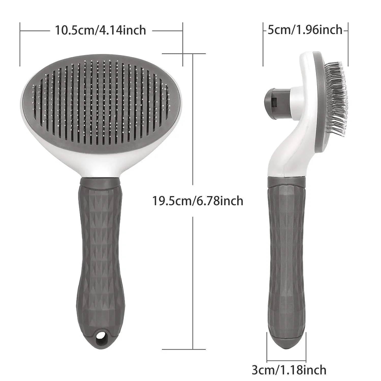 One-Click Gentle Massage Slicker Brush